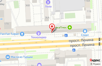 Федеральная сеть Фианит-Ломбард на проспекте Ленина, 36 на карте