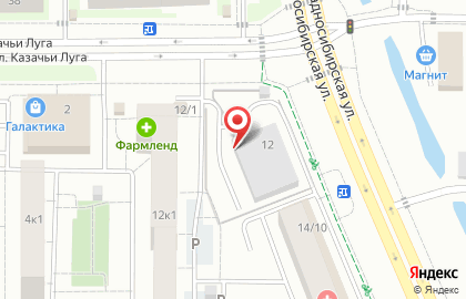 Автостоянка в Тюмени на карте