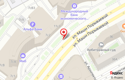 Сервисный центр Московский паркинг на улице Маши Порываевой на карте
