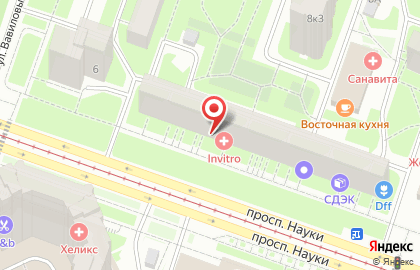 Центр автоуслуг Docauto на проспекте Науки на карте