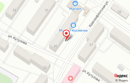 Магнит на Краснофлотской улице на карте