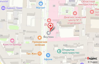 СПбГУСЭ, Санкт-Петербургский государственный университет сервиса и экономики на Моховой улице на карте