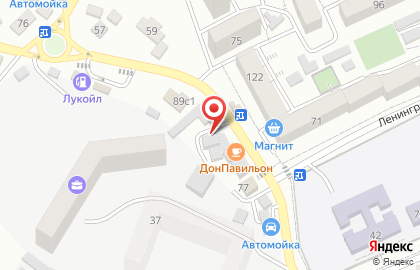 Магазин строительно-отделочных материалов на улице Ленинградской на карте
