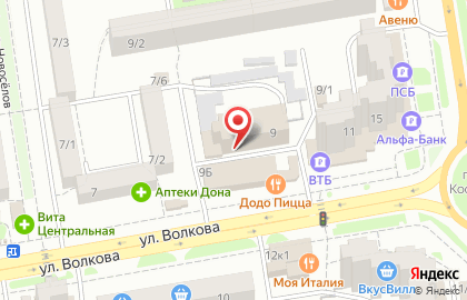 Интернет-провайдер Sumtel в Ростове-на-Дону на карте