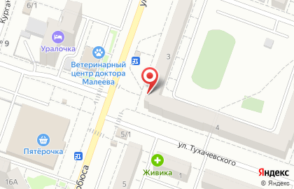 Студия красоты Пятый элемент в Ленинском районе на карте