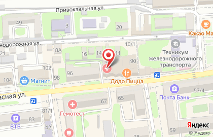 Лечебно-диагностический центр Доктора Дукина на Красной улице на карте
