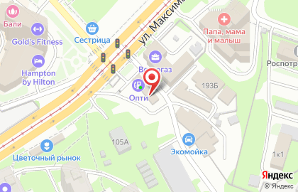 Автомаркет на улице Максима Горького на карте