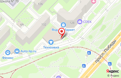 Магазин спецодежды Техноавиа в Октябрьском районе на карте