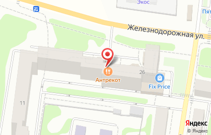 Страховая компания Росгосстрах на Железнодорожной улице на карте