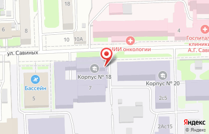 Национальный исследовательский Томский политехнический университет на улице Савиных на карте