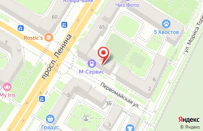 Сервисный центр М-Сервис на Первомайской улице на карте
