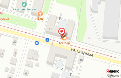 Элеком на улице Спартака на карте