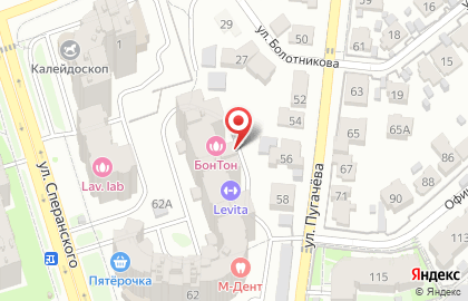 Византия на улице Пугачёва на карте