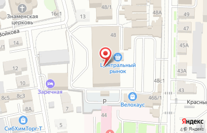 Мясной ряд на улице Карла Маркса на карте