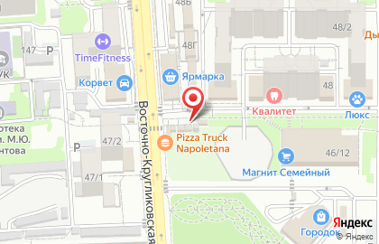 Магазин Лакомка на Восточно-Кругликовской улице на карте