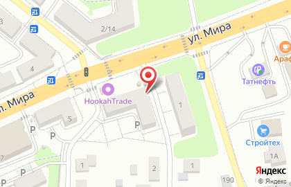 Продуктовый магазин Мир в Советском районе на карте