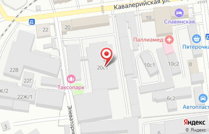 Автомойка на Кавалерийской, 20 ст1 на карте