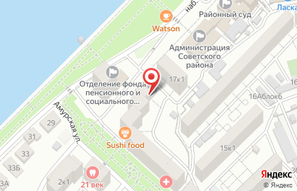 Продовольственный магазин Пятачок в Советском районе на карте