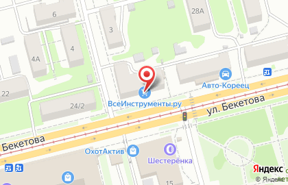 Магазин Сдобнов на улице Бекетова на карте