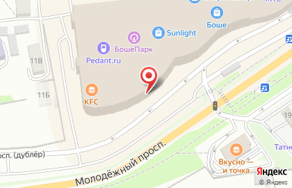 Ресторан быстрого питания Бургер Кинг в микрорайоне Ольминского на карте