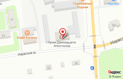 Приход храма Двенадцати Апостолов на карте