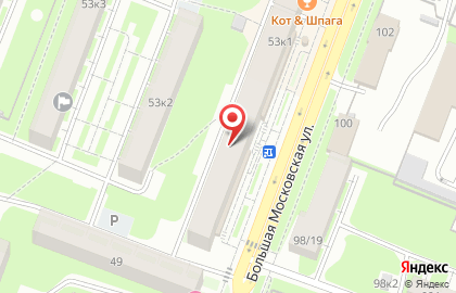 Ярославна на Большой Московской улице на карте