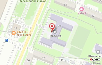 Гимназия Новоскул на Октябрьской улице на карте