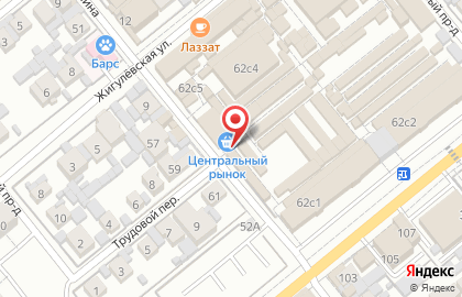 Центральный рынок в Центральном районе на карте