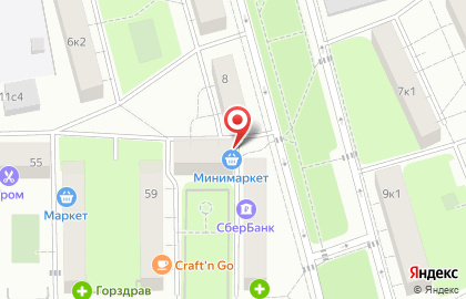Магазин овощей и фруктов в Москве на карте