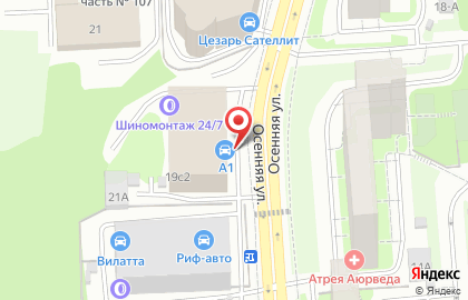 Сервис по ремонту окон Крылатское на улице Осенняя на карте