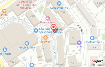Автостоянка в Самаре на карте