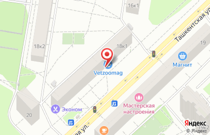Багетная мастерская на Ташкентской, 18 к1 на карте