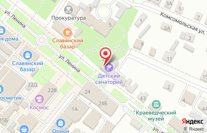 Детский санаторий на улице Ленина на карте