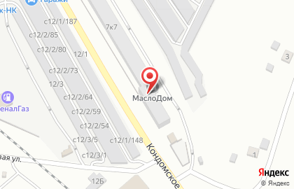 Компания масел, фильтров и автоаксессуаров МаслоДом в Центральном районе на карте