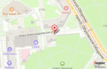 Сауна в Санкт-Петербурге на карте