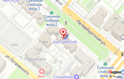 Компания Интерлизинг на Петербургской улице на карте