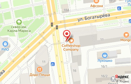 Венская кофейня Coffeeshop Company на улице Дзержинского на карте