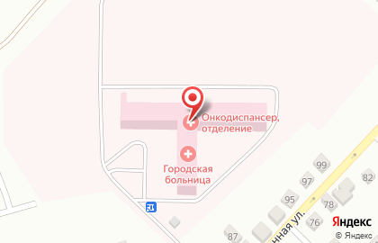 Центральная городская больница на улице Суворова на карте