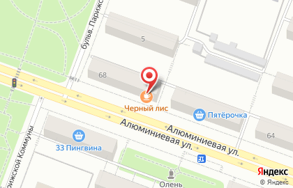Компания Авенир на Алюминиевой улице на карте