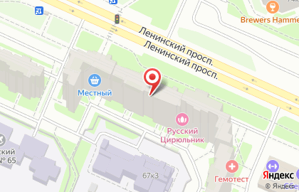 Компания Натяжные потолки STYLE ceilings на Ленинском проспекте на карте