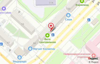 Магазин Мир белья в Ленинском административном округе на карте