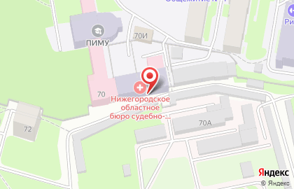 Нижегородское областное бюро судебно-медицинской экспертизы в Нижнем Новгороде на карте