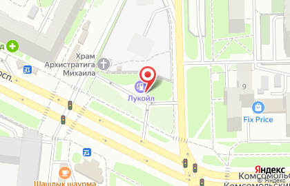 АЗС Лукойл на улице Чайковского на карте