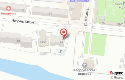 Агентство недвижимости Авеню на Ноградской улице на карте