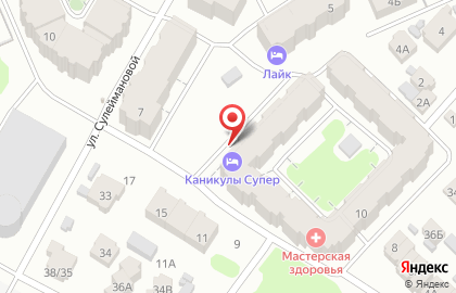 Хостел Каникулы Супер в Казани на карте