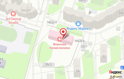 Консультативно-диагностическая поликлиника филиала №6 госпиталя Вишневского на улице Маршала Тухачевского на карте