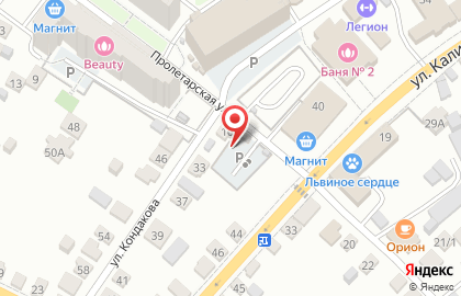 Автостоянка на Пролетарской, 16а на карте