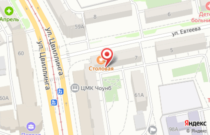 Кафе ТОТ в Советском районе на карте
