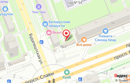 Магазин Фермерское мясо в Фрунзенском районе на карте