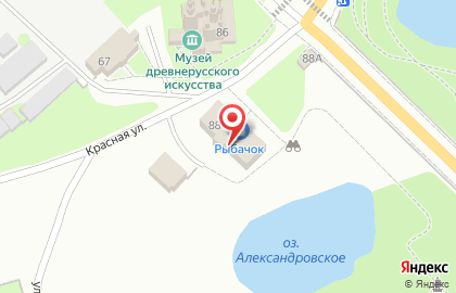 Магазин Рыбачок в Вологде на карте